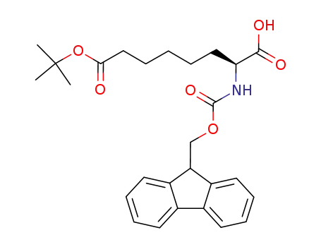 Molecular Structure of 276869-41-1 ((S)-2-FMOC-AMINO-OCTANEDIOIC ACID 8-TERT-BUTYL ESTER)