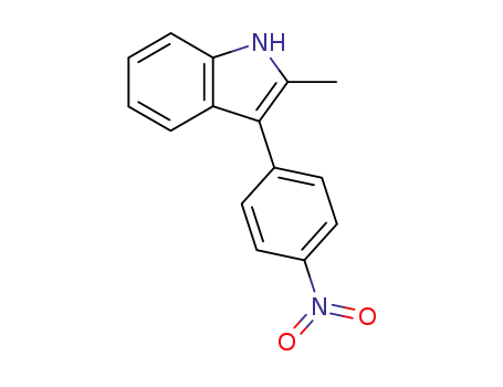 Molecular Structure of 2013-84-5 (2-METHYL-3-(4-NITROPHENYL)INDOLE)