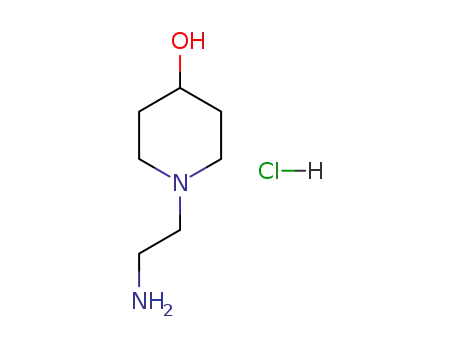 Molecular Structure of 110484-18-9 (1-(2-AMINOETHYL)-4-PIPERIDINOL 2HCL)