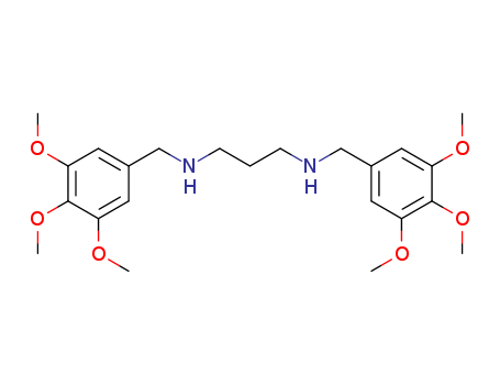 Molecular Structure of 126556-36-3 (1,3-Propanediamine, N,N'-bis[(3,4,5-trimethoxyphenyl)methyl]-)
