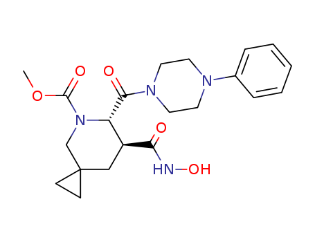 5-Azaspiro[2.5]octane-5-carboxylicacid, 7-[(hydroxyamino)carbonyl]-6-[(4-phenyl-1-piperazinyl)carbonyl]-, methylester, (6S,7S)-