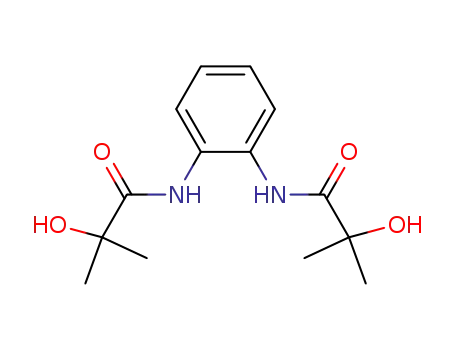 Molecular Structure of 107680-76-2 (Propanamide, N,N'-1,2-phenylenebis[2-hydroxy-2-methyl-)