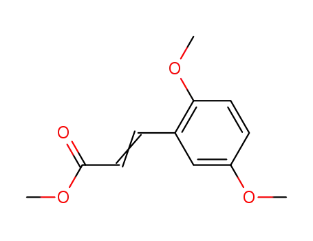 Molecular Structure of 28689-10-3 (methyl (2E)-3-(2,5-dimethoxyphenyl)prop-2-enoate)