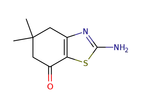 Molecular Structure of 1629-95-4 (2-AMINO-5,5-DIMETHYL-5,6-DIHYDROBENZOTHIAZOL-7(4H)-ONE)