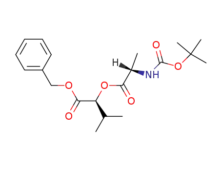 Molecular Structure of 60008-23-3 (L-Alanine, N-[(1,1-dimethylethoxy)carbonyl]-,
2-methyl-1-[(phenylmethoxy)carbonyl]propyl ester, (S)-)
