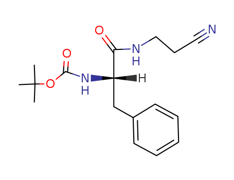 tert-butyl N-[1-(2-cyanoethylamino)-1-oxo-3-phenylpropan-2-yl]carbamate