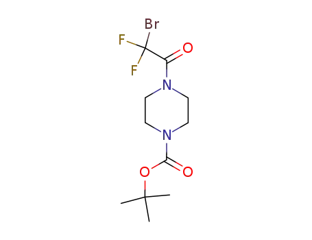 Molecular Structure of 191351-79-8 (4-(bromodifluoroacetyl)piperazine-1-carboxylic acid tert-butyl ester)