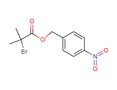 Molecular Structure of 84208-33-3 (Propanoic acid, 2-bromo-2-methyl-, (4-nitrophenyl)methyl ester)