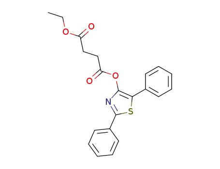 Molecular Structure of 131786-91-9 (2,5-diphenyl-4-<(ethyloxysuccinyl)oxy>thiazole)