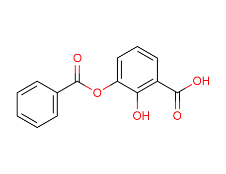 Molecular Structure of 107189-08-2 (Benzoic acid, 3-(benzoyloxy)-2-hydroxy-)