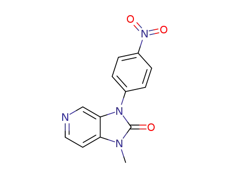 Molecular Structure of 89660-31-1 (2H-Imidazo[4,5-c]pyridin-2-one, 1,3-dihydro-1-methyl-3-(4-nitrophenyl)-)