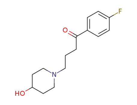 Molecular Structure of 19695-21-7 (1-Butanone,1-(4-fluorophenyl)-4-(4-hydroxy-1-piperidinyl)-)