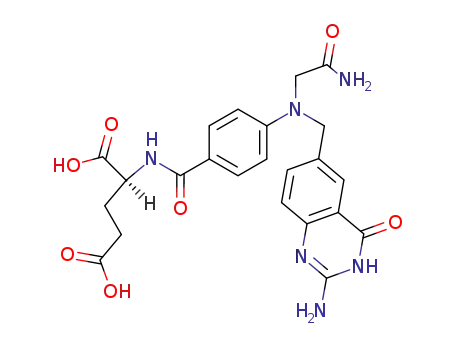 (S)-2-{4-[(2-Amino-4-oxo-3,4-dihydro-quinazolin-6-ylmethyl)-carbamoylmethyl-amino]-benzoylamino}-pentanedioic acid