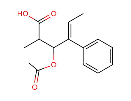 (E)-3-Acetoxy-2-methyl-4-phenyl-hex-4-enoic acid