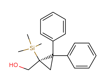 Molecular Structure of 88035-73-8 (Cyclopropanemethanol, 2,2-diphenyl-1-(trimethylsilyl)-, (R)-)