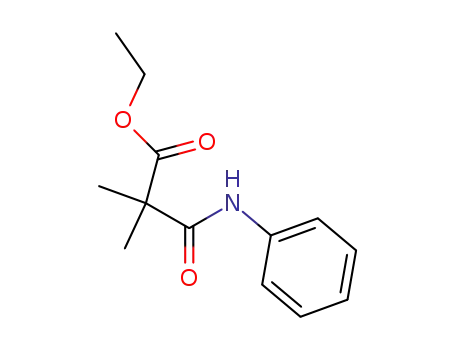 Molecular Structure of 7507-43-9 (ethyl 2,2-dimethyl-3-oxo-3-(phenylamino)propanoate)