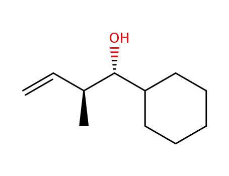 Molecular Structure of 121155-51-9 ((3S,4R)-4-cyclohexyl-3-methyl-1-buten-4-ol)