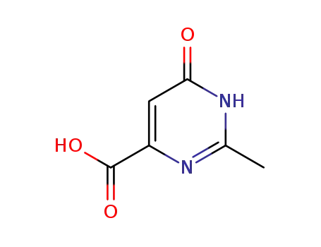 Molecular Structure of 34415-10-6 (4-Pyrimidinecarboxylic acid, 1,6-dihydro-2-methyl-6-oxo-)