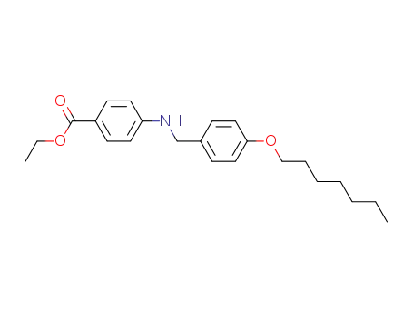 Molecular Structure of 61440-54-8 (Benzoic acid, 4-[[[4-(heptyloxy)phenyl]methyl]amino]-, ethyl ester)