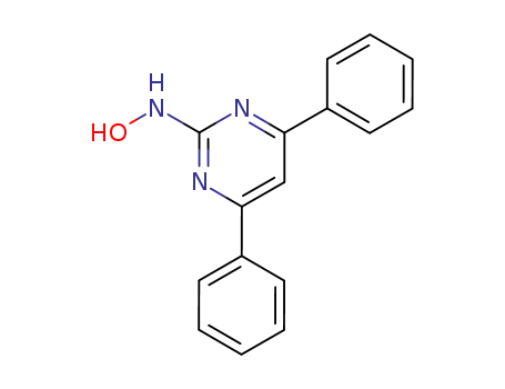 Molecular Structure of 106119-61-3 (2-Pyrimidinamine, N-hydroxy-4,6-diphenyl-)