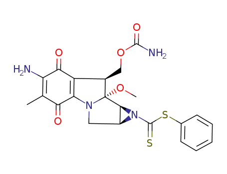 7-amino-9a-methoxy-1a-<(phenylthio)thiocarbonyl>mitosane