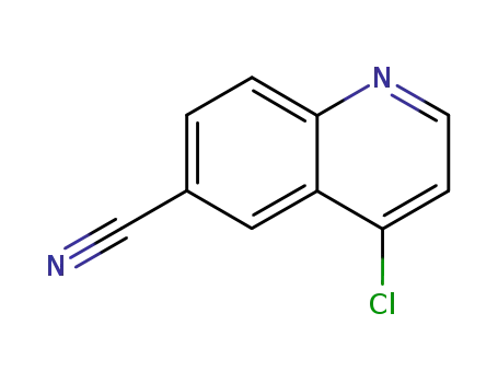 Molecular Structure of 219763-83-4 (4-CHLORO-6-CYANOQUINOLINE)