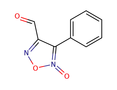 Molecular Structure of 135733-35-6 (1,2,5-Oxadiazole-3-carboxaldehyde, 4-phenyl-, 5-oxide)