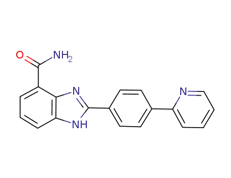 Molecular Structure of 1196059-70-7 (1H-Benzimidazole-7-carboxamide, 2-[4-(2-pyridinyl)phenyl]-)
