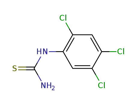 Molecular Structure of 90617-76-8 (1-(2,4,5-TRICHLOROPHENYL)-2-THIOUREA)