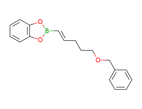 Molecular Structure of 109769-38-2 (1,3,2-Benzodioxaborole, 2-[5-(phenylmethoxy)-1-pentenyl]-, (E)-)