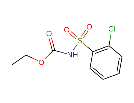 Molecular Structure of 90096-45-0 (Carbamic acid, [(2-chlorophenyl)sulfonyl]-, ethyl ester)