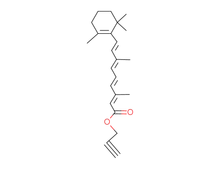 Molecular Structure of 58508-30-8 ((2E,4E,6E,8E)-prop-2-yn-1-yl 3,7-dimethyl-9-(2,6,6-trimethylcyclohex-1-en-1-yl)nona-2,4,6,8-tetraenoate)