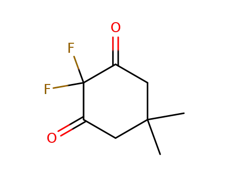 Molecular Structure of 76185-12-1 (2,2-DIFLUORO-5,5-DIMETHYL-1,3-CYCLOHEXANEDIONE MONOHYDRATE)