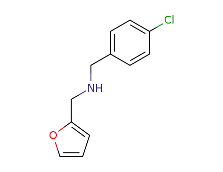 Molecular Structure of 69957-79-5 ((4-CHLORO-BENZYL)-FURAN-2-YLMETHYL-AMINE)
