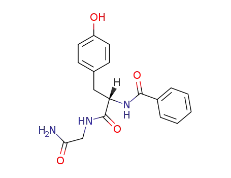 Molecular Structure of 7369-86-0 (Glycinamide, N-benzoyl-L-tyrosyl-)