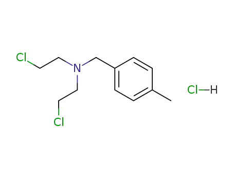 Molecular Structure of 3597-21-5 (2-chloro-N-(2-chloroethyl)-N-(4-methylbenzyl)ethanamine)
