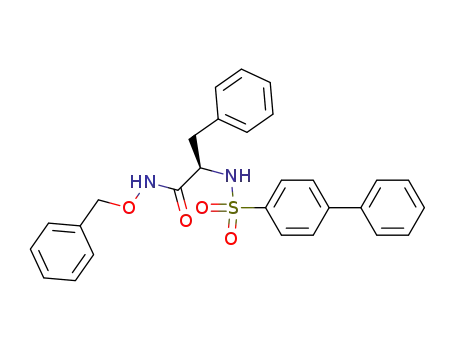 Benzenepropanamide,
a-[([1,1'-biphenyl]-4-ylsulfonyl)amino]-N-(phenylmethoxy)-, (R)-