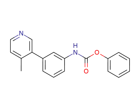 Molecular Structure of 264617-09-6 ([3-(4-methyl-pyridin-3-yl)-phenyl]-carbamic acid phenyl ester)