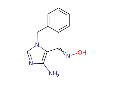 Molecular Structure of 161091-99-2 (1H-Imidazole-5-carboxaldehyde, 4-amino-1-(phenylmethyl)-, oxime)