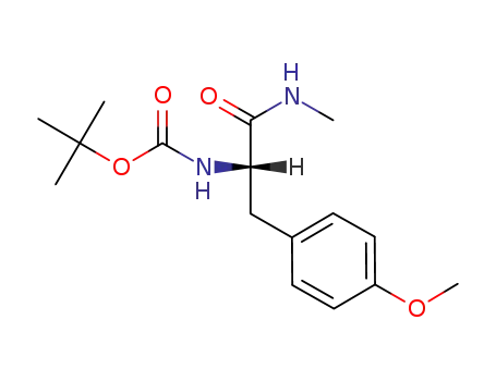 Molecular Structure of 122900-19-0 (Carbamic acid,
[1-[(4-methoxyphenyl)methyl]-2-(methylamino)-2-oxoethyl]-,
1,1-dimethylethyl ester, (S)-)