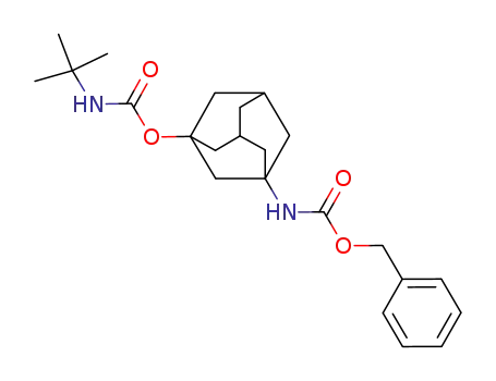 Molecular Structure of 565453-44-3 ((3-<i>tert</i>-butylcarbamoyloxy-adamantan-1-yl)-carbamic acid benzyl ester)