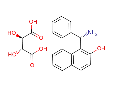 Molecular Structure of 219897-70-8 ((S)-(+)-1-(ALPHA-AMINOBENZYL)-2-NAPHTHOL TARTARATE)