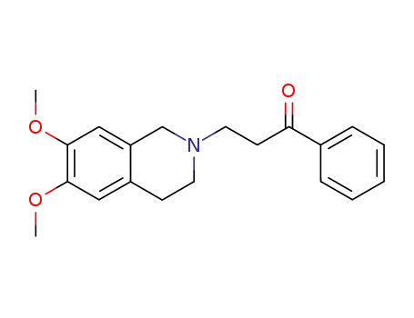 Molecular Structure of 773030-82-3 (3-(6,7-dimethoxy-3,4-dihydro-1<i>H</i>-isoquinolin-2-yl)-1-phenyl-propan-1-one)