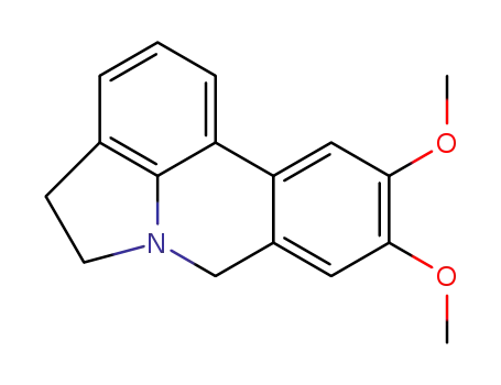Molecular Structure of 107208-75-3 (7H-Pyrrolo[3,2,1-de]phenanthridine,4,5-dihydro-9,10-dimethoxy-)