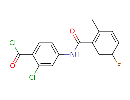 2-chloro-4-{[(5-fluoro-2-methylphenyl)carbonyl]amino}benzoyl chloride(168080-80-6)