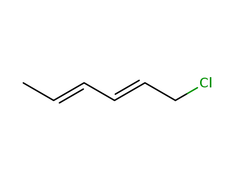 Molecular Structure of 17100-75-3 (2,4-Hexadiene, 1-chloro-, (2E,4E)-)