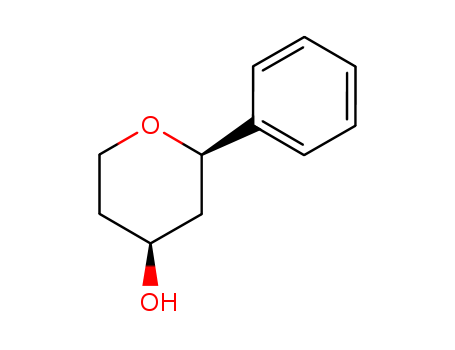 2H-Pyran-4-ol,tetrahydro-2-phenyl-, (2R,4S)-rel-