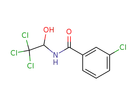 Molecular Structure of 357639-00-0 (N-(2,2,2-trichloro-1-hydroxyethyl)-3-chlorobenzamide)