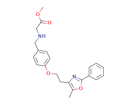 N-[[4-[2-(5-Methyl-2-phenyl-4-oxazolyl)ethoxy]phenyl]methyl]glycine Methyl Ester