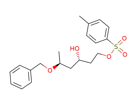Molecular Structure of 479064-29-4 (1,3-Hexanediol, 5-(phenylmethoxy)-, 1-(4-methylbenzenesulfonate),
(3R,5S)-)
